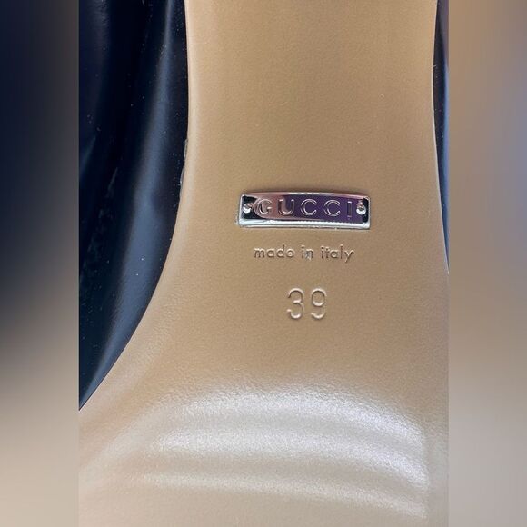 Gucci Spice Lux Python Avana Black and Silver Spiked Metal Heel Pumps EU 39 US9 - Picture 10 of 14